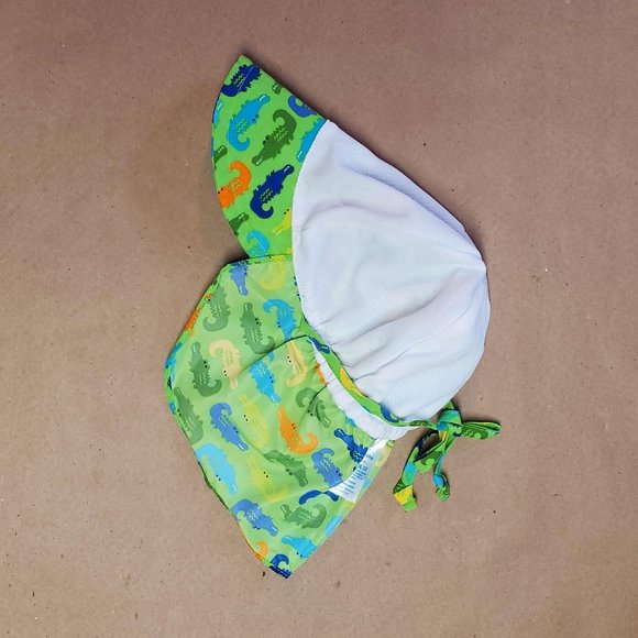 I Play Sun Protection Hat 0-6 Months Green, New - Picture 12 of 12